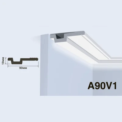 Карниз HiWood A90V1 (2000x90x19 мм)
