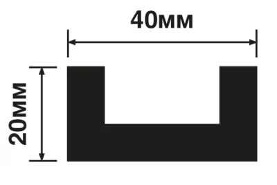 Молдинг HiWood LB40 BR490 (2700x40x20 мм)