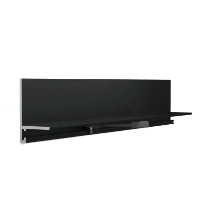 Микроплинтус LACONISTIQ L MAX угловой Черный анод (2450х35х16 мм)