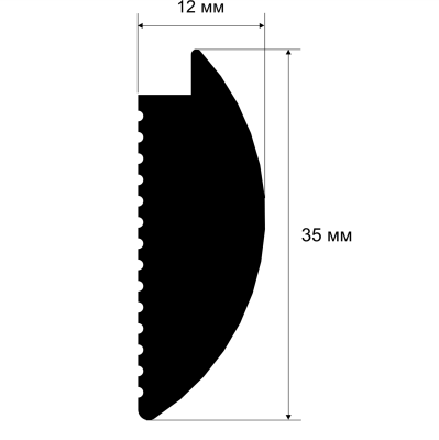Молдинг финишный Cosca Decor MF006, 35х12, 2800мм, Экополимер