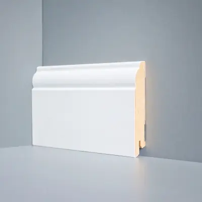 Плинтус МДФ белый DeArtio U104-100