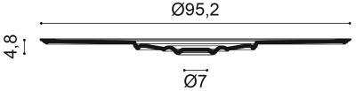 Розетка Orac Decor R64 (952x952x48_мм)