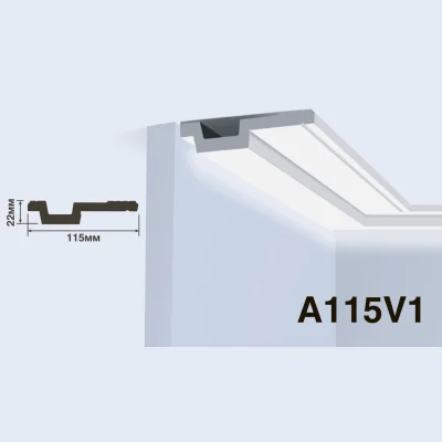 Карниз HiWood A115V1 (2000x115x22 мм)