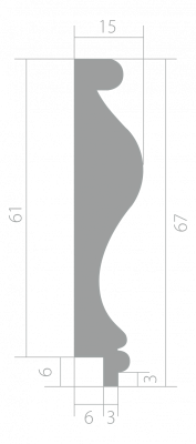 Финишный молдинг Ultrawood Trim0001i