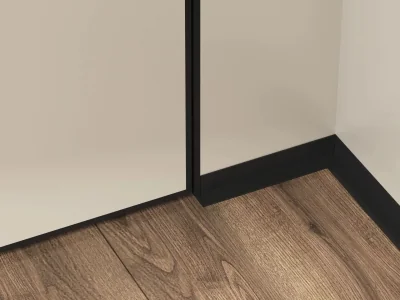 Микроплинтус LACONISTIQ L MAX угловой Светлое Золото анод (2450х35х16 мм)