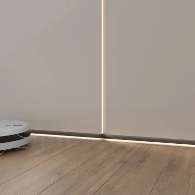 Теневая рейка LACONISTIQ Light Черная анодированная (3000х46х16 мм) под подсветку