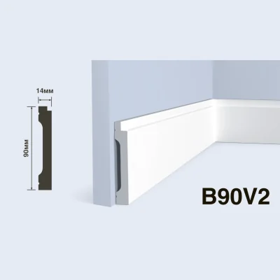 Плинтус  HiWood B90V2 (2000x90x14 мм)