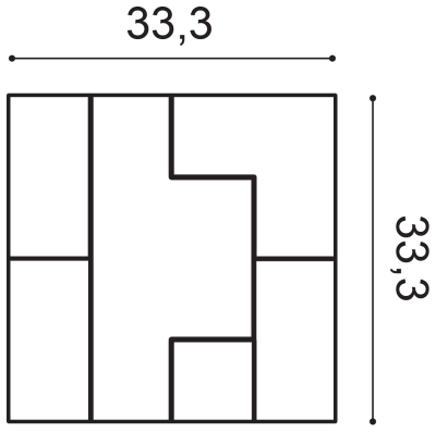 Декоративная панель Orac Decor W103 (333x333x25_мм)