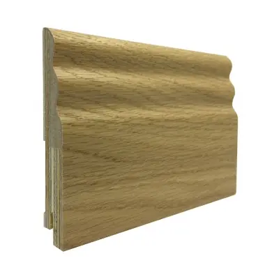 Плинтус шпонированный фигурный Дуб выбеленный 510DS 100x19