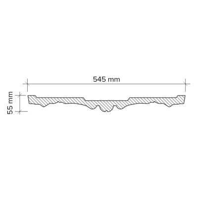 Розетка Европласт 1.56.057 (545x545x55_мм; D 545 мм)
