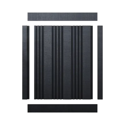Финишный молдинг HiWood LF124B BK114K (2700x31x12 мм)
